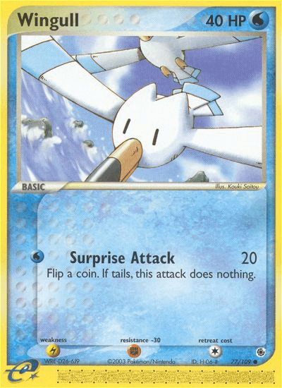 Wingull Pokémon card