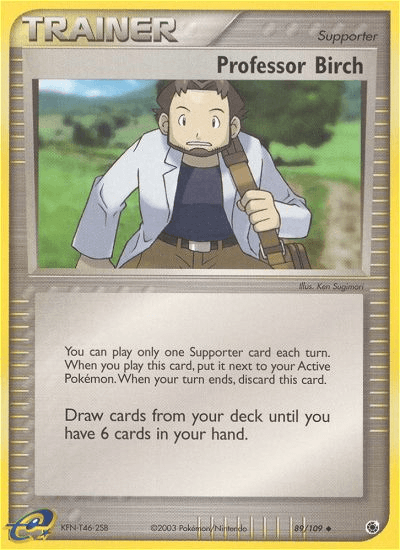 Professor Birch Pokémon card