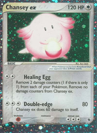 Chansey ex Pokémon card