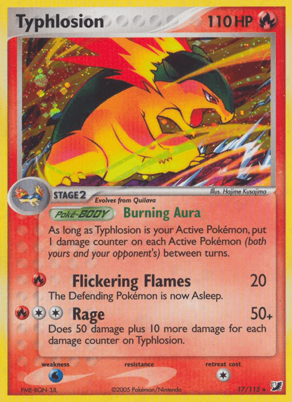 Typhlosion Pokémon card