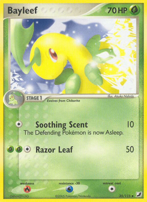 Bayleef Pokémon card