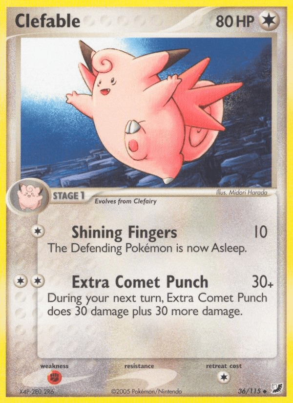 Clefable Pokémon card