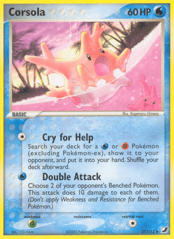 Corsola Pokémon card