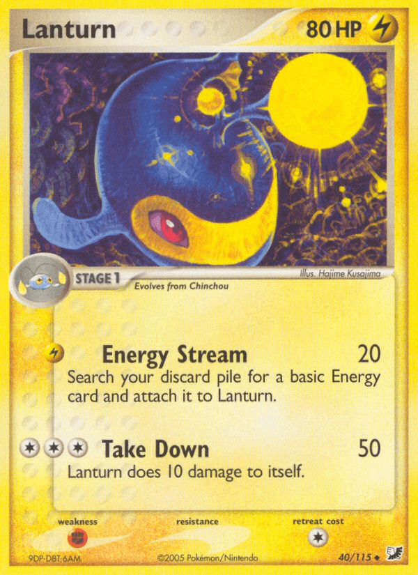 Lanturn Pokémon card