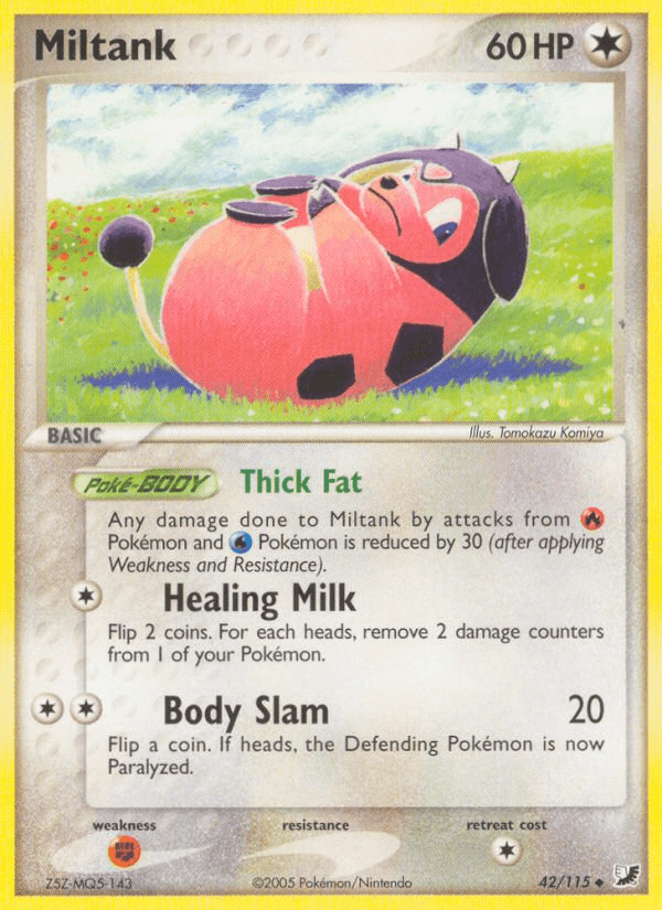 Miltank Pokémon card
