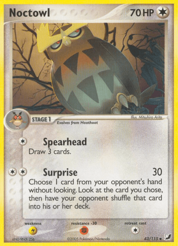 Noctowl Pokémon card