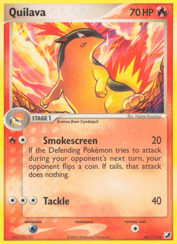 Quilava Pokémon card