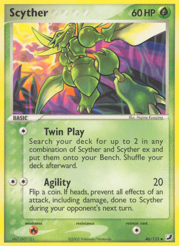 Scyther Pokémon card