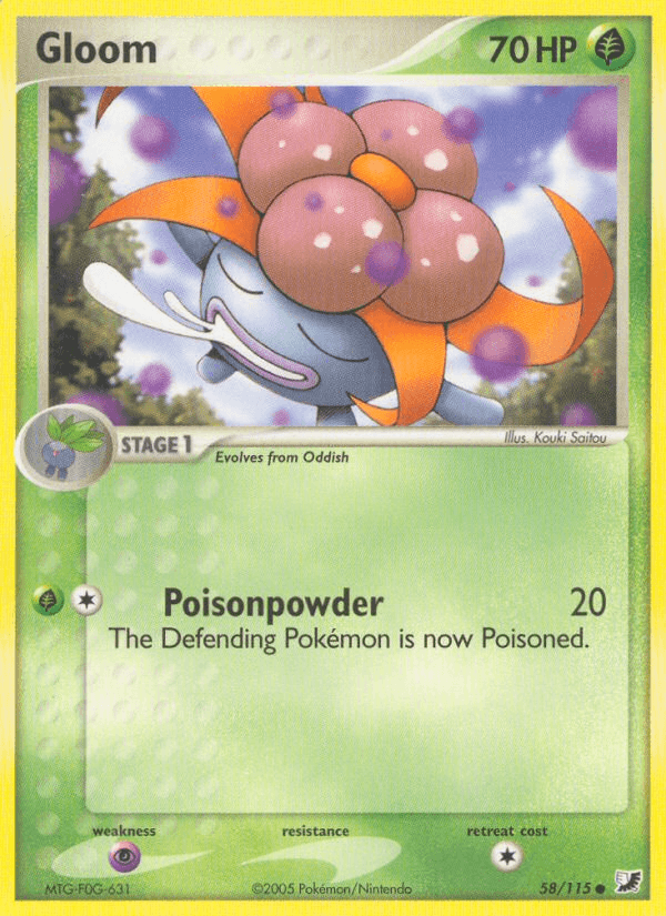 Gloom Pokémon card