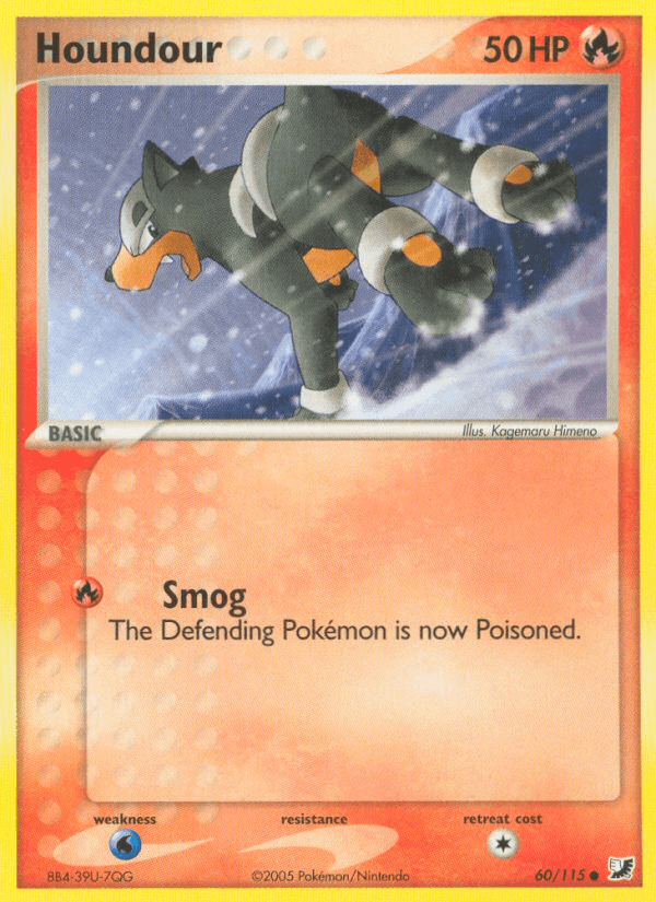 Houndour Pokémon card