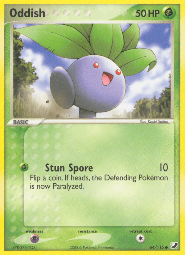 Oddish Pokémon card
