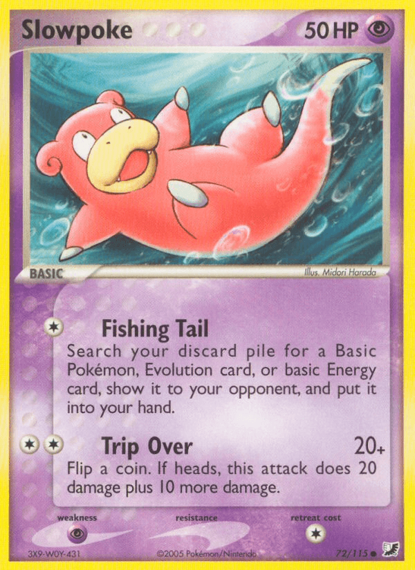 Slowpoke Pokémon card