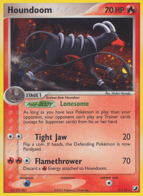 Houndoom Pokémon card