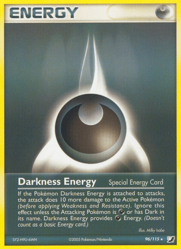 Darkness Energy Pokémon card
