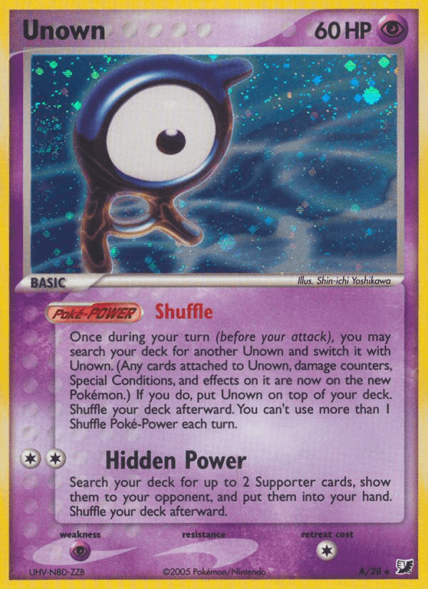 Unown Pokémon card