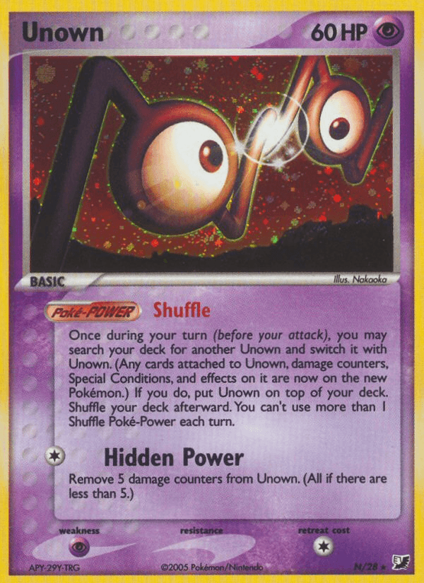 Unown Pokémon card