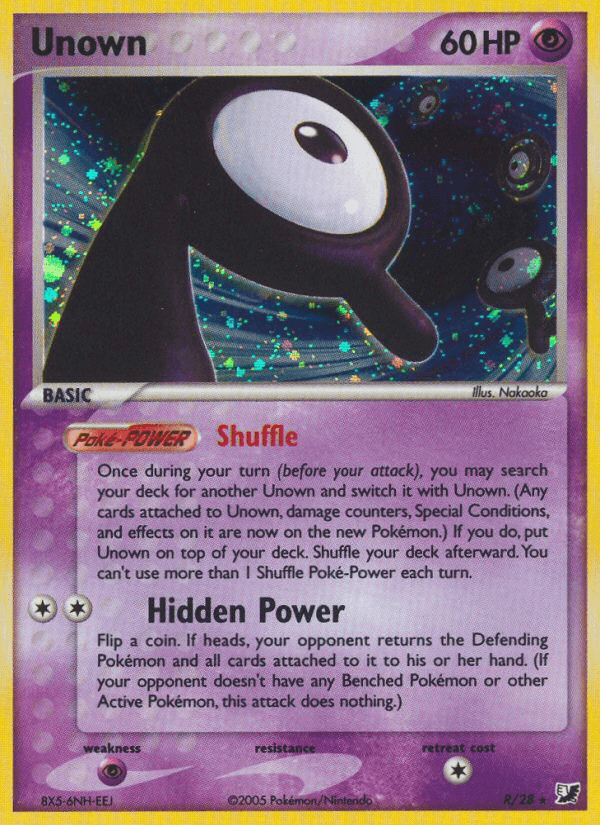 Unown Pokémon card
