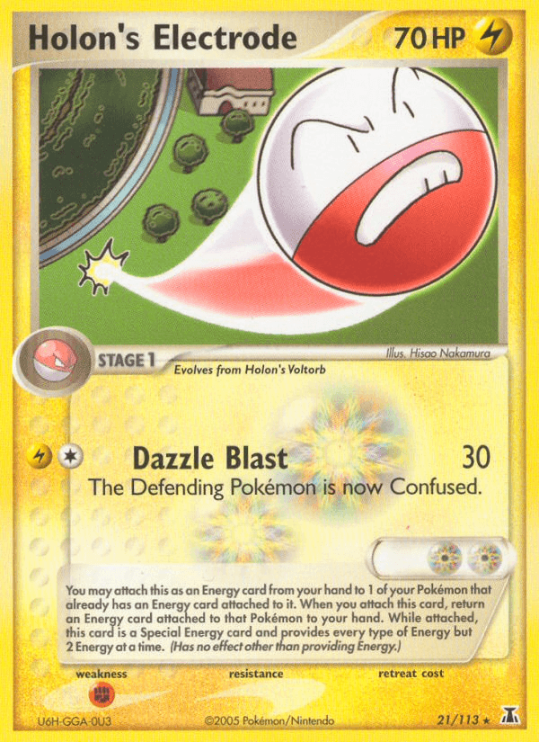 Holon's Electrode Pokémon card