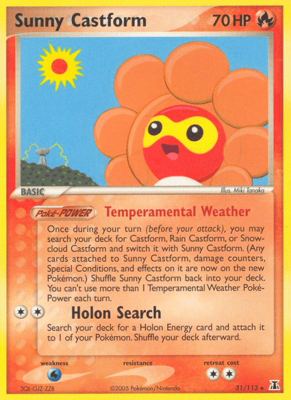 Sunny Castform Pokémon card
