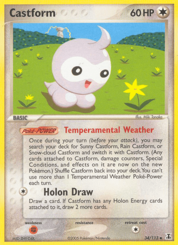 Castform Pokémon card