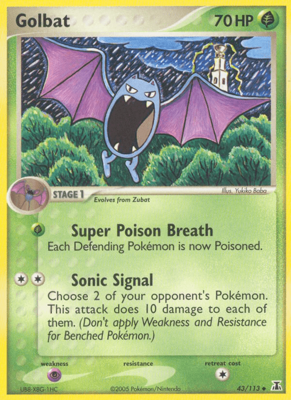 Golbat Pokémon card