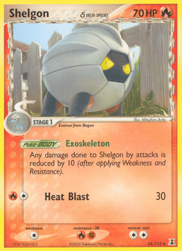 Shelgon δ Pokémon card