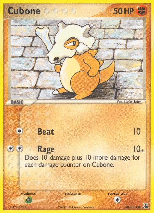 Cubone Pokémon card