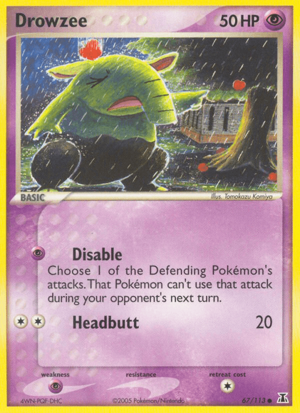 Drowzee Pokémon card