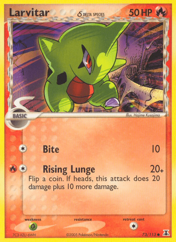Larvitar δ Pokémon card