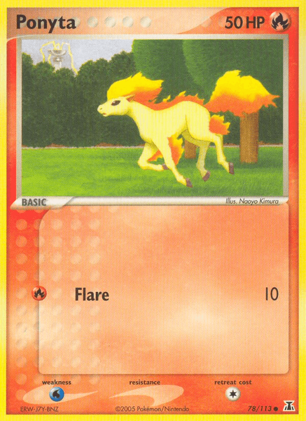 Ponyta Pokémon card
