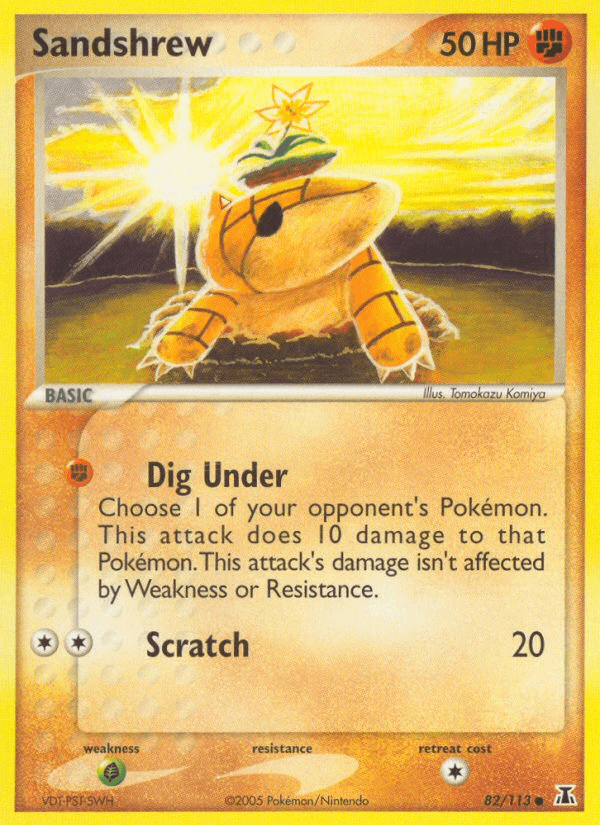 Sandshrew Pokémon card