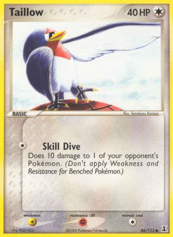 Taillow Pokémon card