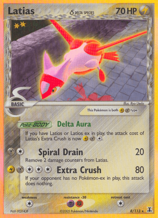 Latias δ Pokémon card