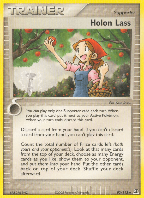 Holon Lass Pokémon card