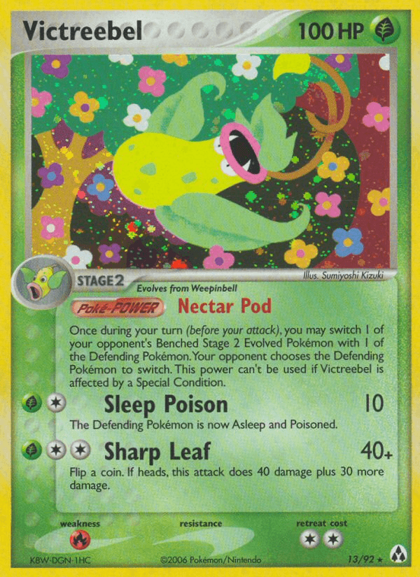 Victreebel Pokémon card