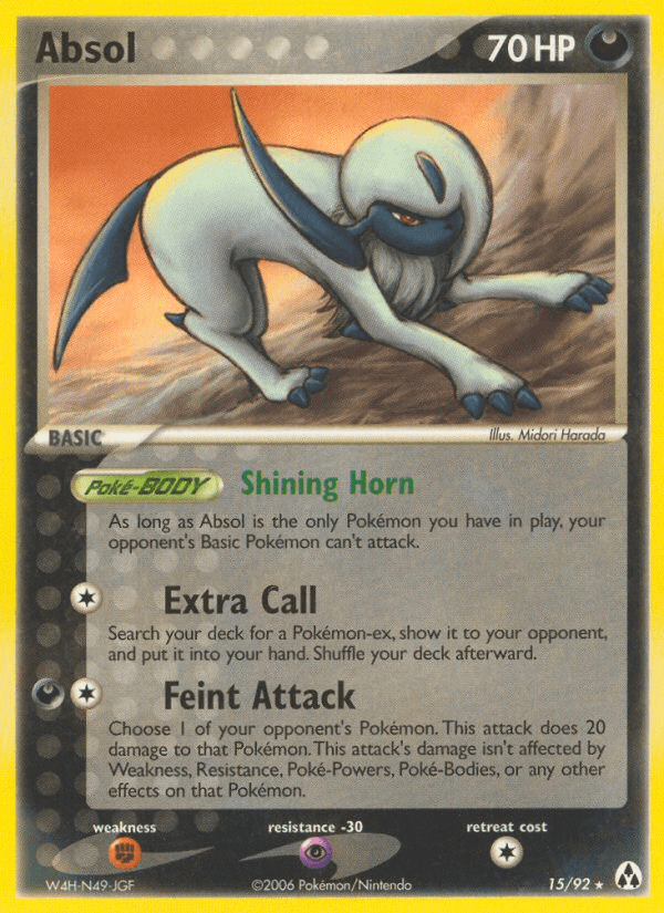 Absol Pokémon card