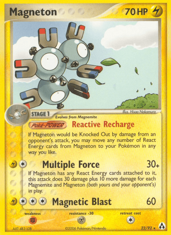 Magneton Pokémon card