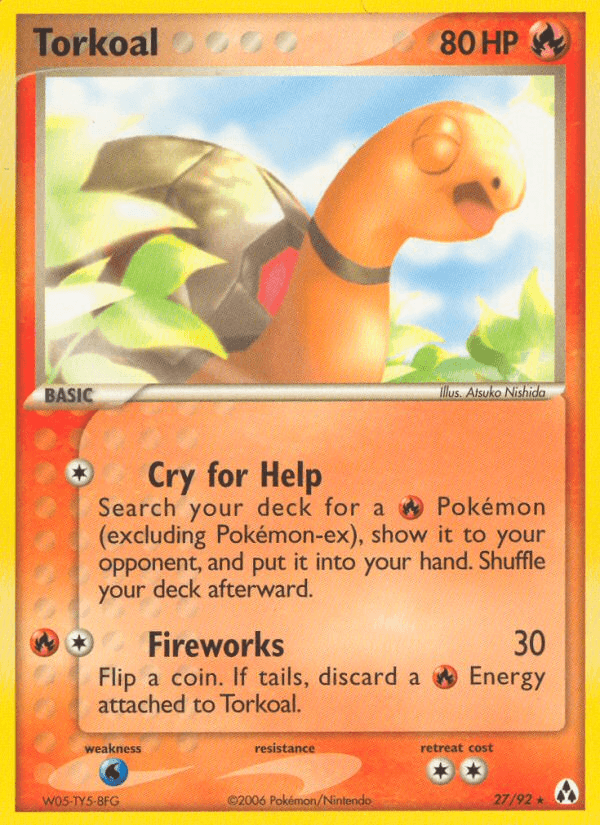 Torkoal Pokémon card