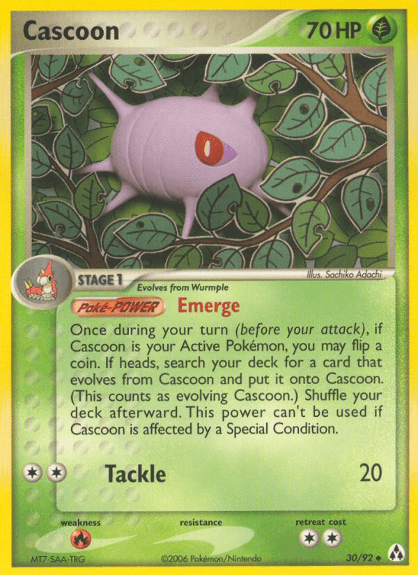Cascoon Pokémon card
