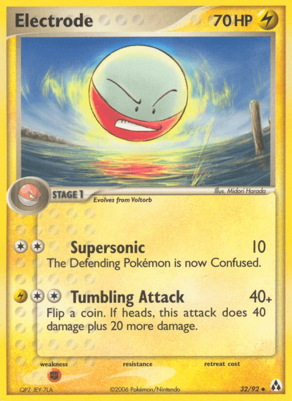 Electrode Pokémon card