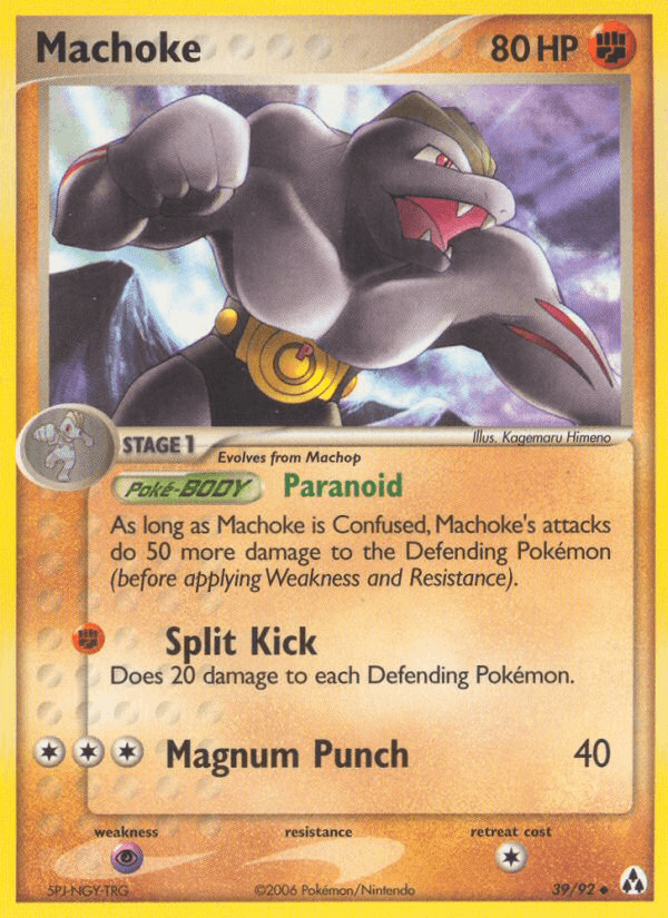 Machoke Pokémon card