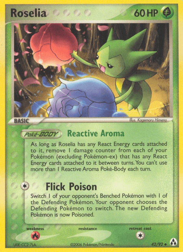 Roselia Pokémon card