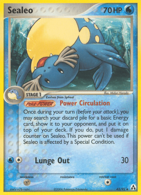 Sealeo Pokémon card