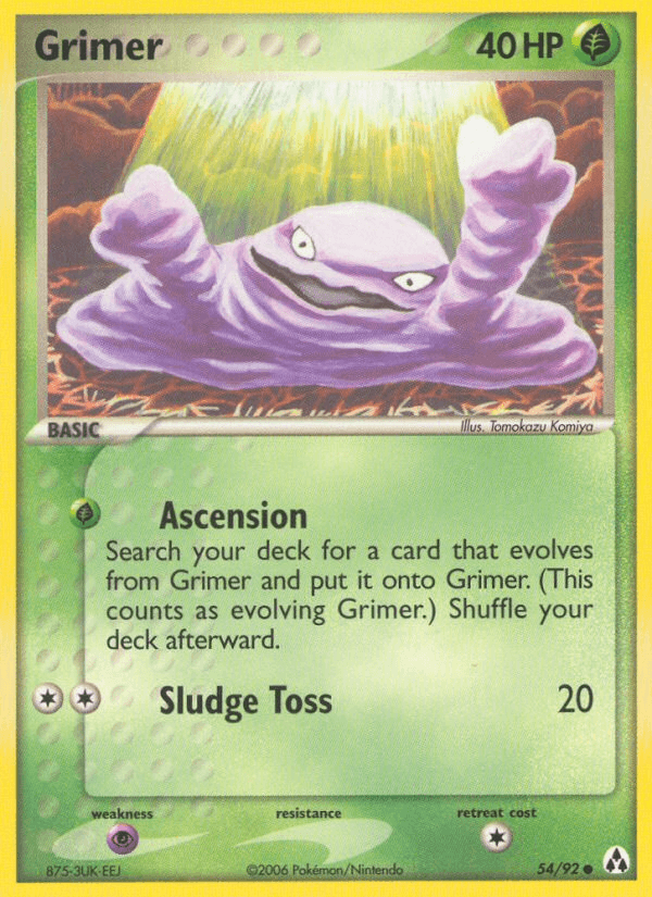 Grimer Pokémon card