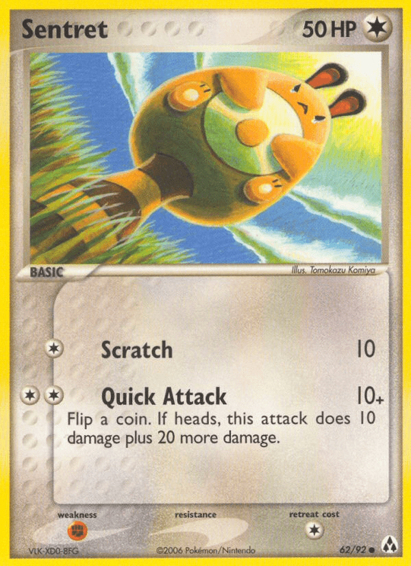 Sentret Pokémon card