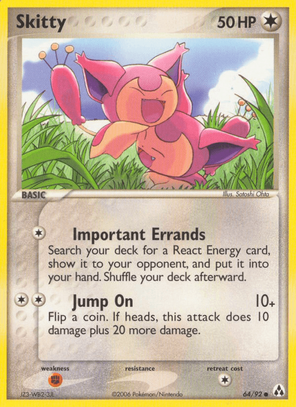 Skitty Pokémon card