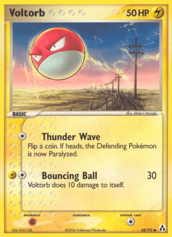 Voltorb Pokémon card