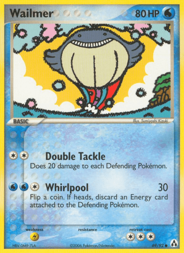 Wailmer Pokémon card