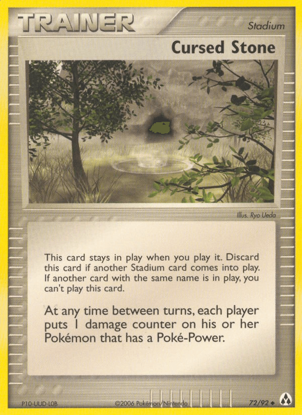 Cursed Stone Pokémon card