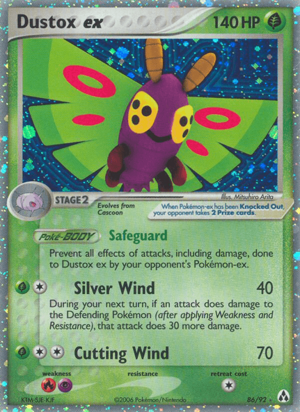 Dustox ex Pokémon card
